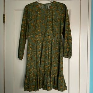 Mata Traders ErinMini Dress Green Floral